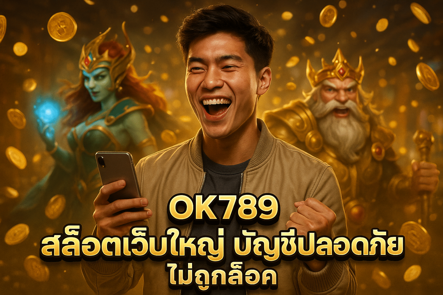 OK789 สล็อตเว็บใหญ่ บัญชีปลอดภัย ไม่ถูกล็อค