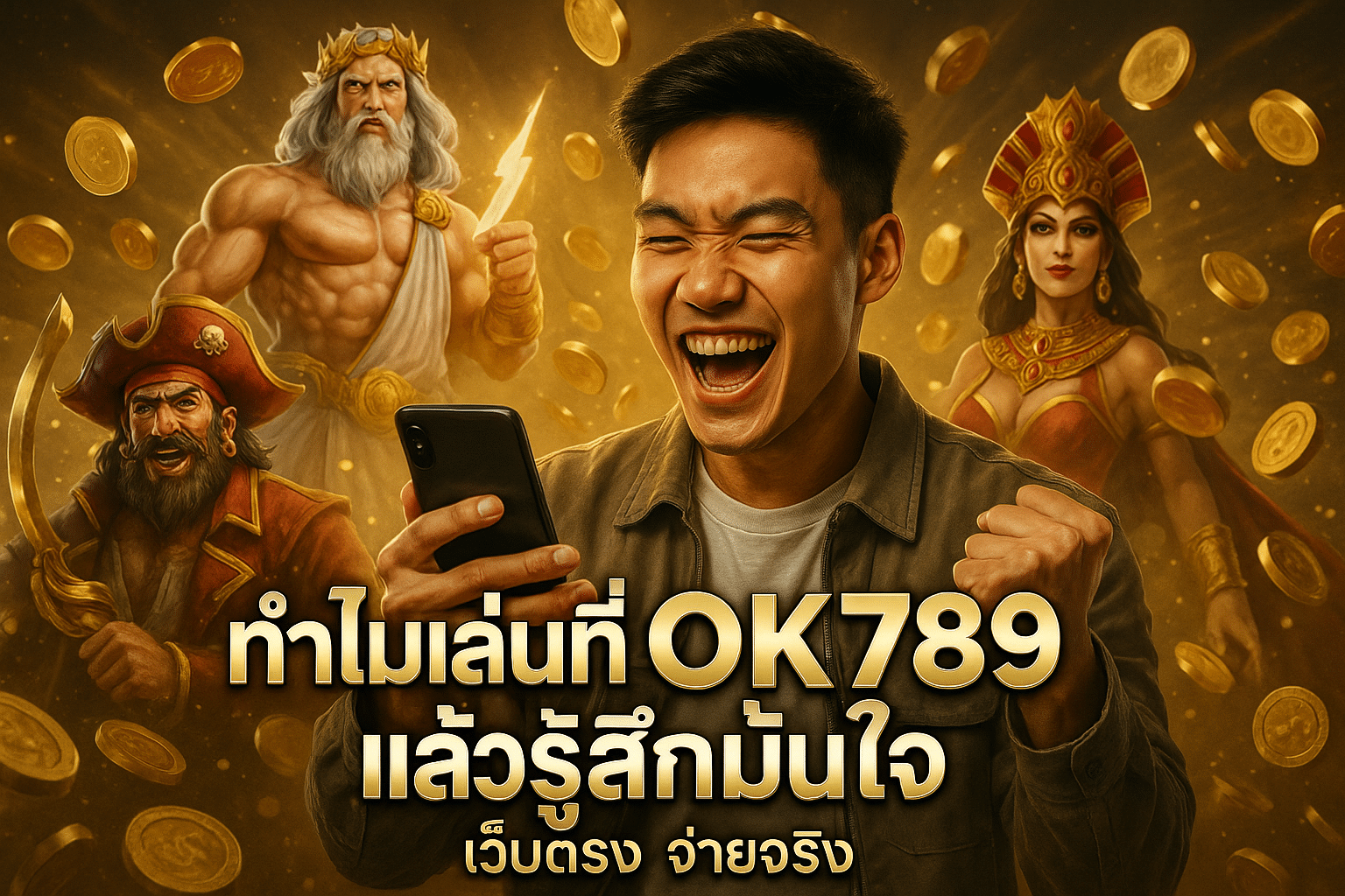 ทำไมเล่นที่ OK789 แล้วรู้สึกมั่นใจ เว็บตรง จ่ายจริง