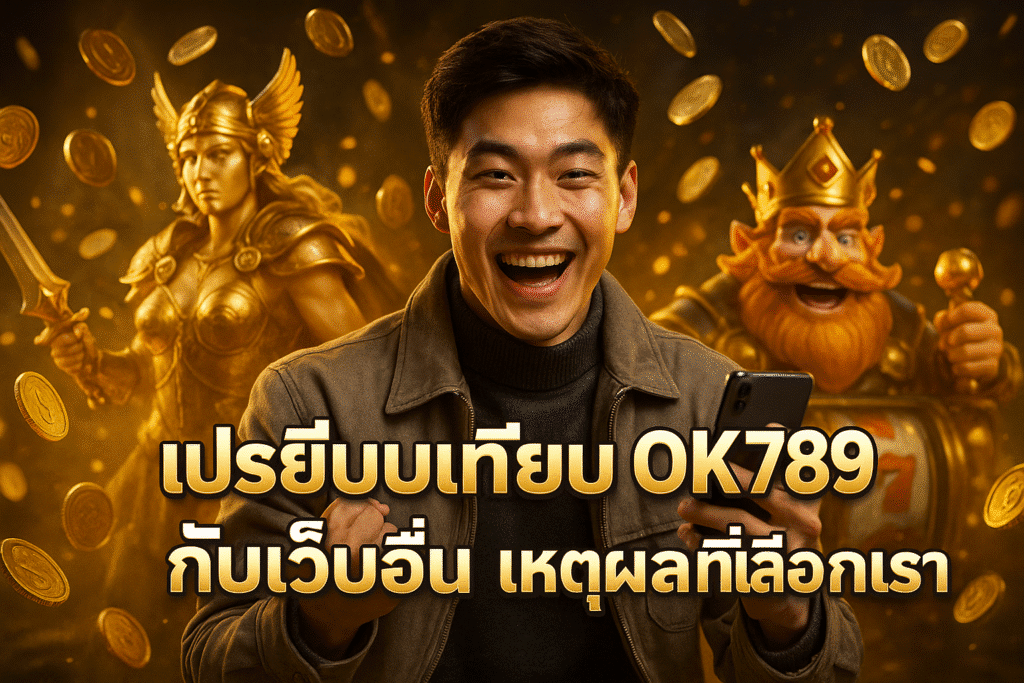เปรียบเทียบ OK789 กับเว็บอื่น เหตุผลที่เลือกเรา