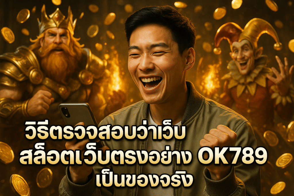 วิธีตรวจสอบว่าเว็บ สล็อตเว็บตรงอย่าง OK789 เป็นของจริง