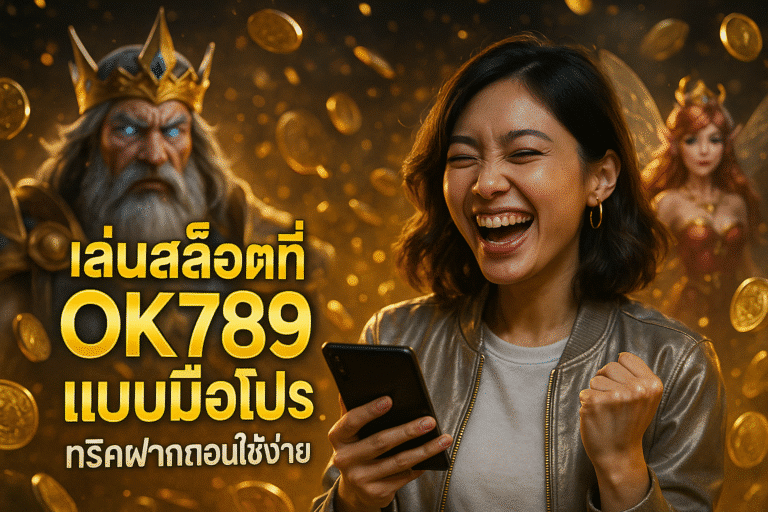 เล่นสล็อตที่ OK789 แบบมือโปร ทริคฝากถอนใช้ง่าย